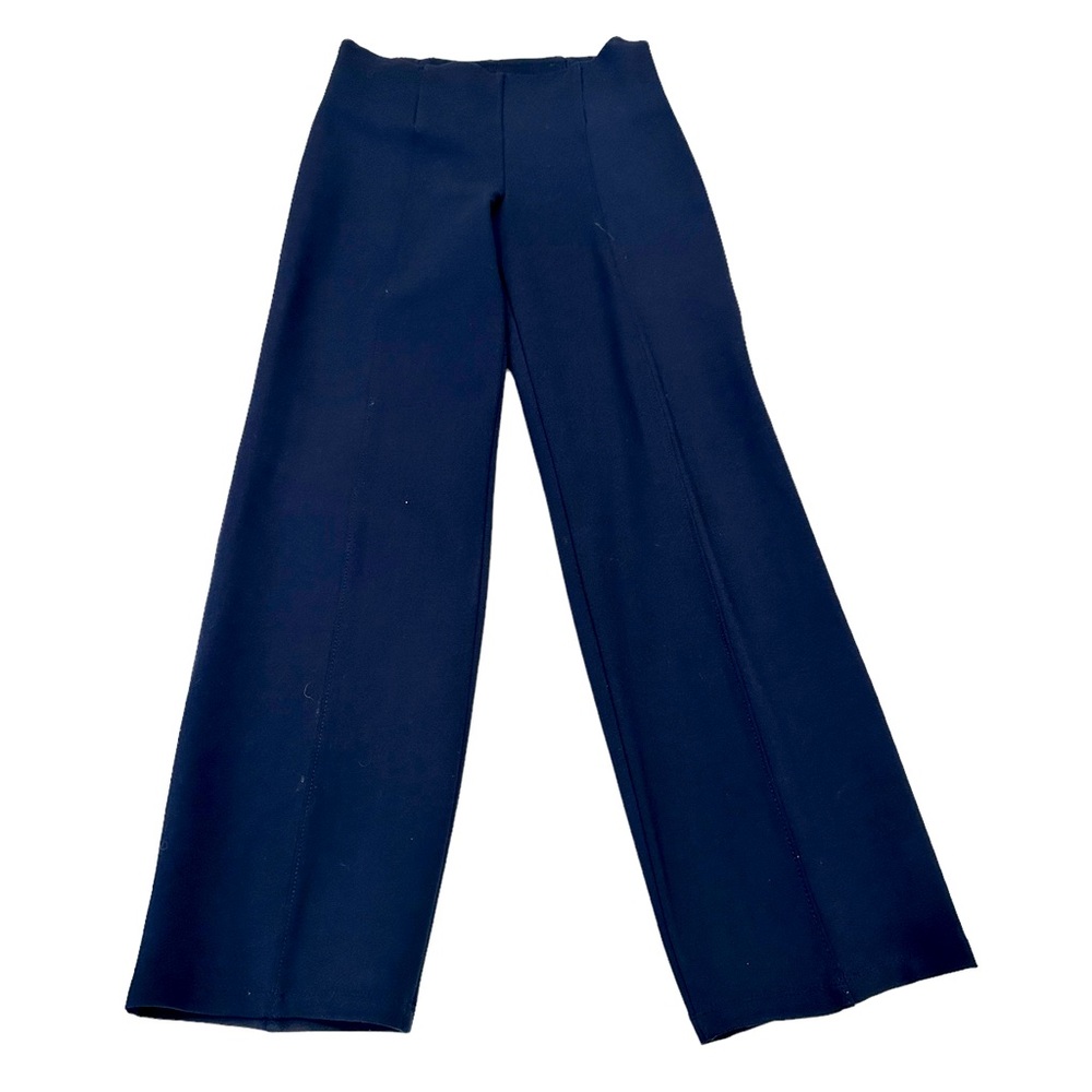 NYGARD Luxe Slims Straight Leg Pull On Navy Seamed Size Small 6/8